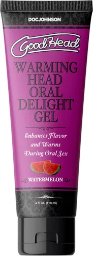 Vista 4 de Doc Johnson GoodHead Warming Oral Delight Gel - Algodón de Azúcar - 4 onzas líquidas (4.0 fl oz)