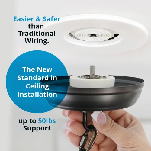 Vista 5 de SkyX SkyPlug - Base de iluminación estándar Plug & Play, acabado de latón desgastado Carina
