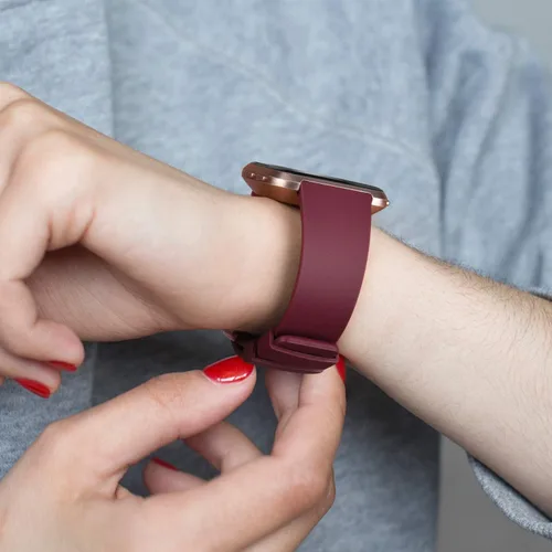 Vista 6 de Paquete de 6 correas deportivas compatibles con Fitbit Versa 2 / Fitbit Versa / Versa Lite / Versa SE, correas de repuesto clásicas de silicona