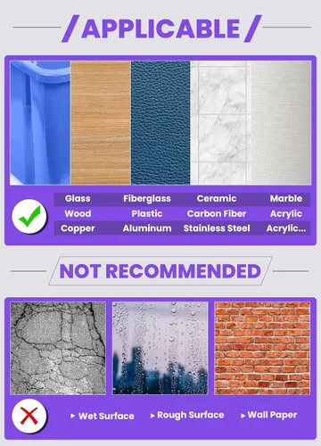 Vista 6 de Cinta de doble cara mejorada de alta resistencia, cinta adhesiva de doble cara nano extra grande, cinta adhesiva de pared para póster transparente