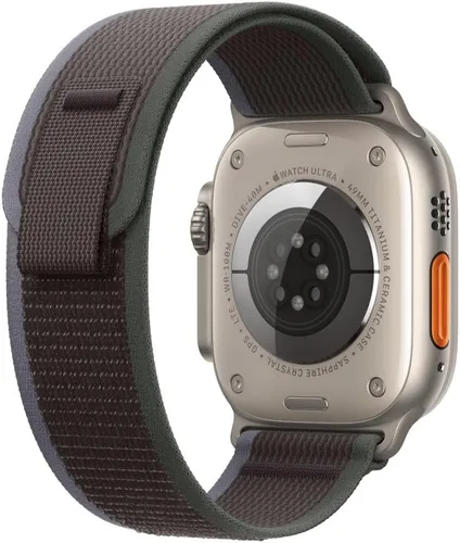Vista 4 de Banda para Apple Watch - Traje de Buceo (49mm) - Azul/Negro con Acabado de Titanio Resistente - S/M
