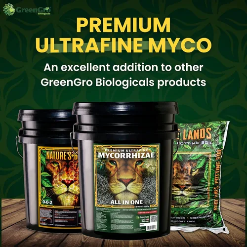 Vista 6 de GreenGro Premium Ultrafine Myco - Inoculante micorrícico y potenciador de raíces soluble en agua de cepas superiores, mejora la absorción