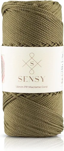 Vista 10 de Sensy Premium Cuerda de Poliéster 1.5mm (0.059 pulgadas) 164 Yardas Cuerda de Polipropileno 100% Cuerda de Macramé 1.5mm Cuerda para Bolsa