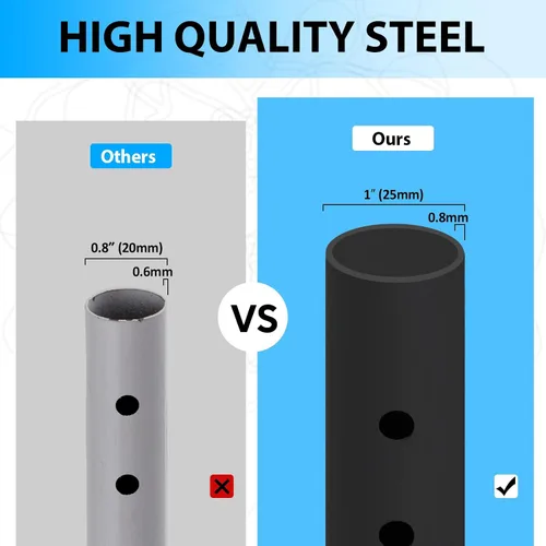 Vista 3 de PBHEPJ Paquete de 1 barra de seguridad para puerta corredera, barra de seguridad ajustable de 18.5 a 51 pulgadas para puerta de patio con puntas