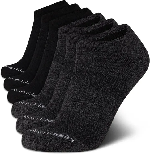 Vista 105 de Calvin Klein Calcetines para hombre, mezcla de algodón, acolchados, sin talla, forro de calcetines atléticos (6 unidades)