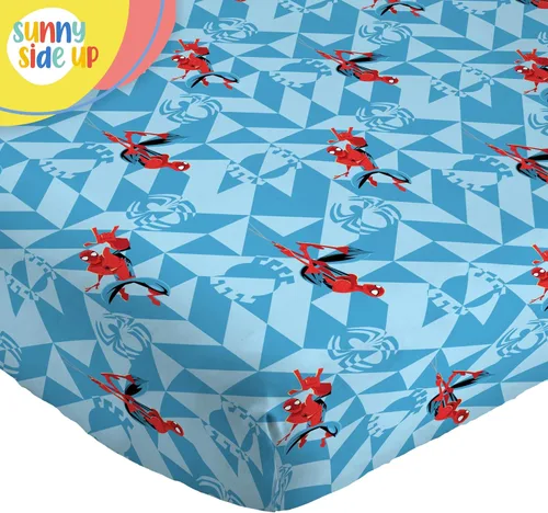 Vista 5 de Juego de sábanas para niños Sunny Side Up incluye sábanas y funda de almohada - 100% ropa de cama de microfibra y decoración para la habitación Azul