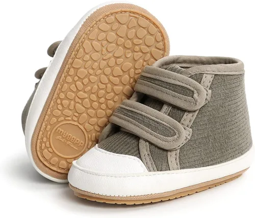 Vista 18 de COSANKIM Zapatos deportivos para bebé niño y niña, zapatos de tobillo altos, antideslizantes, suela suave, zapatos de cuna para niños pequeños