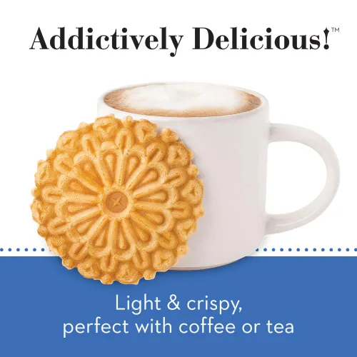 Vista 2 de Reko pizzelle Italiano Waffle Galleta Vainilla – 20 onzas (Kosher)