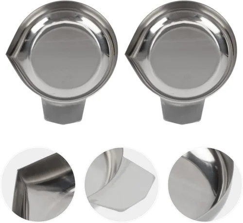Vista 6 de Cabilock Báscula de cocina digital Bandeja de metal para joyeros, báscula de 2 piezas, pesaje de barcos, placa de pesaje de barcos, plato de pesaje