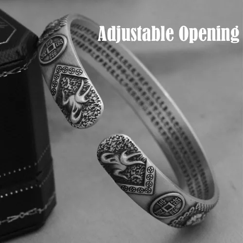 Vista 4 de Pixiu - Juego de anillos de Feng Shui Pixiu, pulsera de riqueza china de Feng Shui Pi Yao, anillo de protección de riqueza que trae buena suerte
