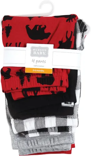 Vista 2 de Hudson Baby - Pantalones deportivos y leggings de algodón para niñas bebés