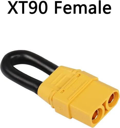 Vista 3 de CERRXIAN XT90 Conector de cortocircuito hembra, conector de bucle de enchufe, doble circuito a circuito único para batería RC Lipo FPV (paquete de 2)