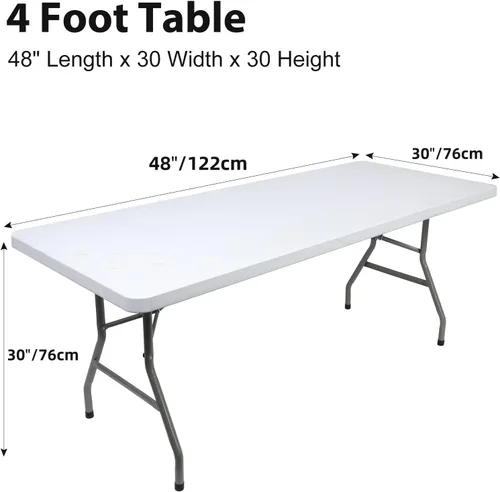 Vista 4 de BDDC - Funda de mesa ajustada de 4 pies, manteles de elastano negros, manteles elásticos lavables y resistentes a las arrugas para eventos, bodas