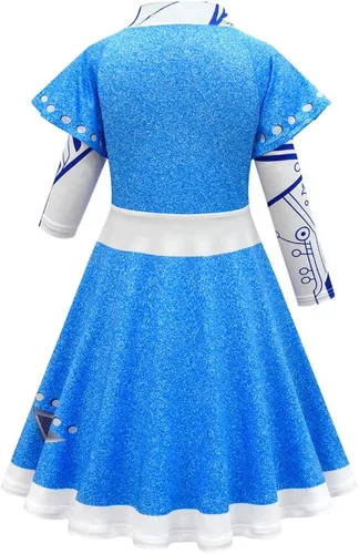 Vista 3 de ULTIMAKE Disfraz de alien zombies para niñas, vestido de Navidad para niños