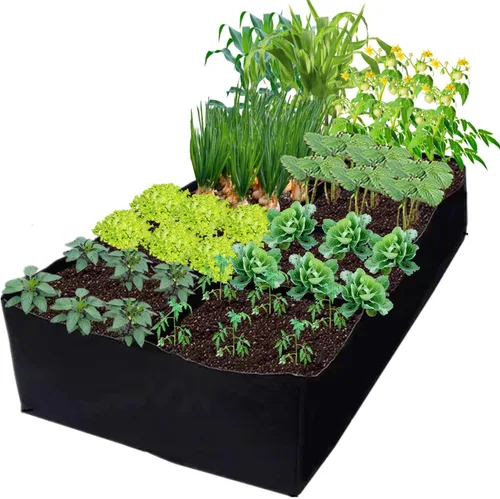 Vista 7 de Niurui Paquete de 5 bolsas de cultivo de 5 galones, 10.58 oz de tela no tejida gruesa para plantas con asas, para entrenamiento de plantas de bajo