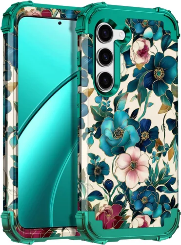 Vista 22 de Hekodonk Funda para Galaxy A15 5G, tres capas de alta resistencia a prueba de golpes, plástico duro+silicona suave, funda protectora de cuerpo Todo