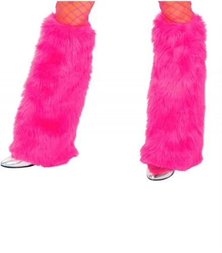Vista 9 de Roma Costume Halloween Party - Fundas para botas de piel para mujer, color negro, talla única, Negro