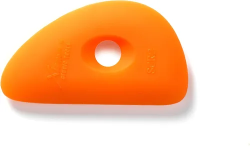 Vista 8 de Xiem Tools Costilla de arcilla de silicona suave para cerámica y cerámica (SCR1-O-10193)