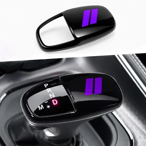 Vista 14 de Cubierta para cabeza de palanca de cambio para accesorios Dodge Charger 2015-2023 Challenger 2015-2024 Durango 2016-2025 2026, inserto