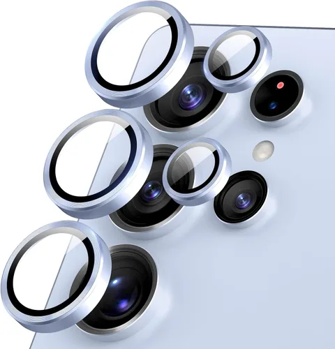 Vista 32 de Protector de lente de cámara para iPhone 17/16/16 Plus, Vidrio templado de metal Cubierta individual de lente de cámara [Anti-caída] Compatible