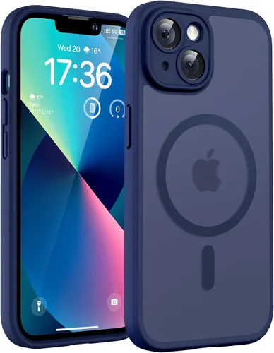 Vista 167 de TOCOL Funda para iPhone 11, compatible con Magsafe, protección completa de cámara, imanes integrados, protección contra caídas, funda translúcida