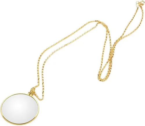 Vista 8 de Monóculo para ojo, lupa colgante, lente monóculo de lupa portátil 5X con collar colgante para lectura, manualidades, costura, joyería, pasatiempos