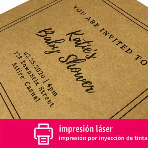 Vista 5 de 50 hojas, cartulina kraft marrón, 200 GSM (cubierta de 75 libras), 8.5 x 11 pulgadas