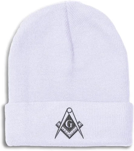 Vista 31 de Speedy Pros Gorros para hombres Mason Gray Thread Bordado Construcción Sombreros de invierno para mujeres Gorra de cráneo acrílico 1 tamaño Solo
