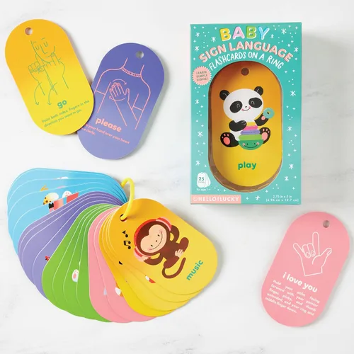 Vista 6 de Hola!Lucky Baby's First Words Sign Language Tarjetas Flash (BFC4-25419)