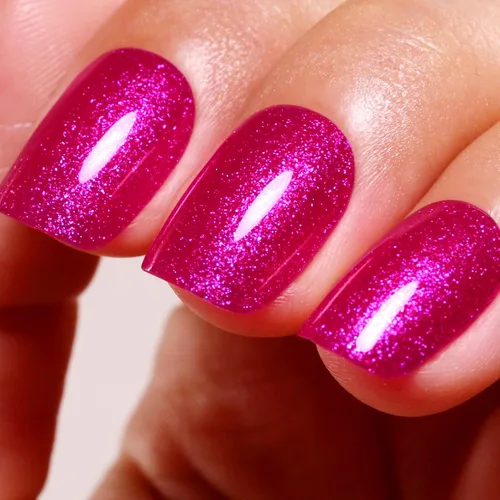 Vista 22 de Esmalte de Uñas en Gel con Purpurina, Esmalte de Uñas en Gel con Purpurina Rojo Sangre Brillante con Destellos, Esmalte de Uñas en Gel con Purpurina