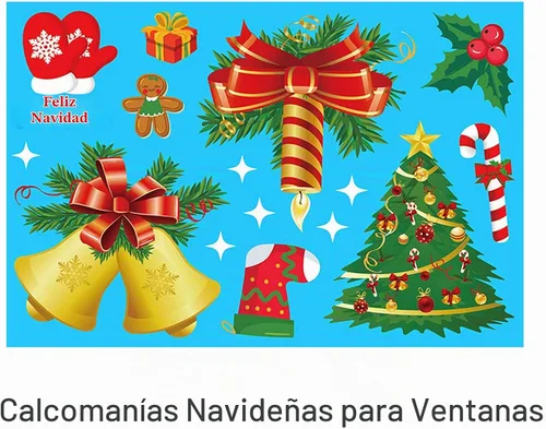 Vista 4 de Decoraciones de Navidad para ventana, 160 calcomanías de copo de nieve de Navidad para ventana, calcomanías de copo de nieve de Navidad