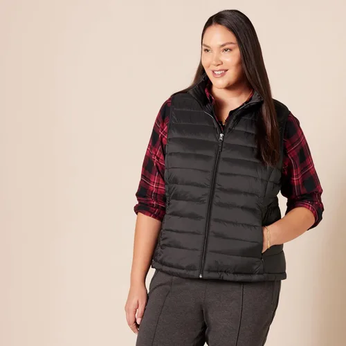 Vista 6 de Tienda Essentials - Chaleco para mujer, ligero, impermeable y fácil de guardar