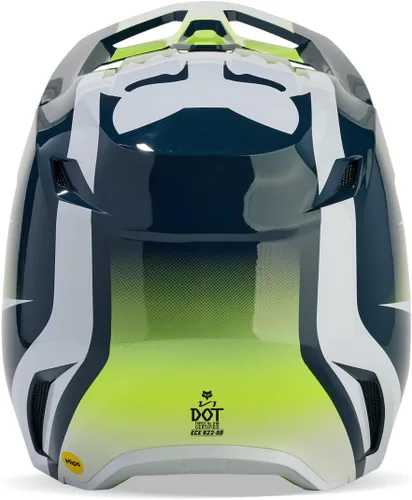 Vista 4 de Fox Racing Casco unisex V1 para motocross para motocross, índigo oscuro, talla XL