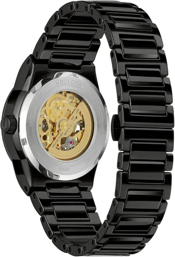 Vista 3 de Bulova Mens Millennia dis Automatic Watch Black 22 Model 98A291