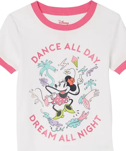 Vista 7 de Spotted Zebra Disney Marvel Star Wars Frozen Conjunto de pijama de algodón ajustado para niñas y niños pequeños