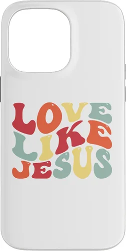 Vista 21 de Funda bíblica cristiana para iPhone 12 Pro Max Love Like Jesus