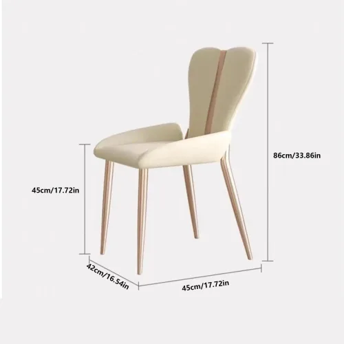 Vista 3 de Sillas de comedor, Malla Silla de comedor de diseño moderno de acero inoxidable para el hogar, Sillas para comedor