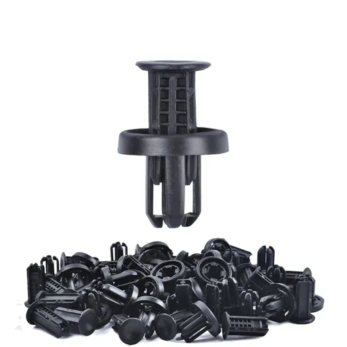 Vista 2 de OTUAYAUTO 10184895 140 clips de retención de remaches de plástico para puerta de parachoques de guardabarros de repuesto para Jeep Wrangler 07-20