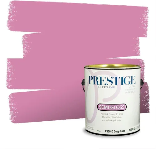 Vista 226 de Prestige Paints Pintura exterior e imprimación en uno, 1 galón, plano, coincidencia comparable de Valspar* Amber Rose*