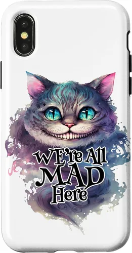 Vista 5 de Cheshire cat We're All MAD Here Alicia in Wonderland - Carcasa para iPhone 17