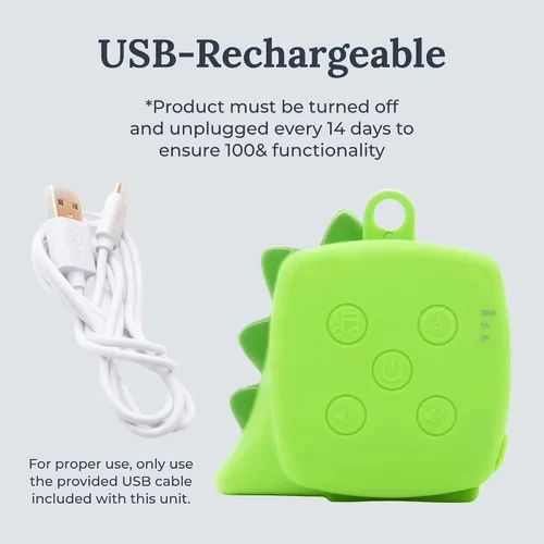 Vista 2 de Yogasleep - Chupete de bolsillo para bebé, máquina de ruido blanco, 6 sonidos relajantes y temporizador para un mejor sueño, incluye ruido marrón