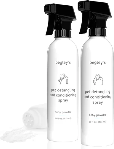 Vista 10 de Begley's Aerosol desenredante para mascotas, espray desenredante perfumado de aceite esencial de primera calidad para perros, cachorros y gatos