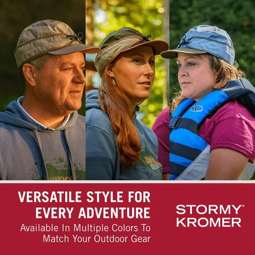 Vista 3 de Stormy Kromer The Trail Cap, repelente al agua, 100% algodón Ripstop, cera lavable para aventuras al aire libre