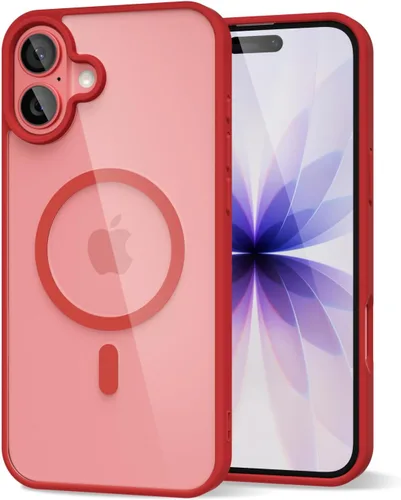 Vista 179 de oakxco Funda magnética transparente compatible con Magsafe, bonita funda delgada y transparente de poliuretano termoplástico no amarillenta, carcasa