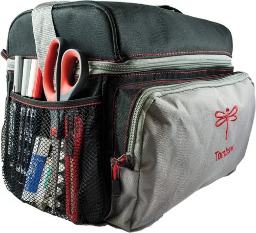 Vista 3 de Tombow 56177 Bolsa de almacenamiento, negro y gris. Almacena perfectamente todos tus suministros de arte y manualidades de Tombow