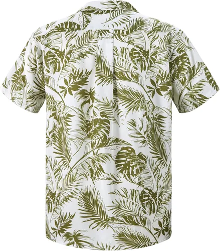 Vista 2 de Summer Vacation Shirt Beach Tropical Hawaiian Shirt for Men Short Sleeve Button Down Aloha Shirt