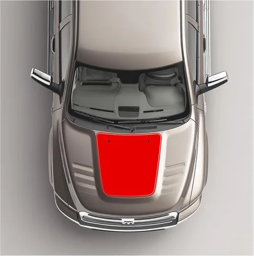 Vista 3 de Hood Blackout Racing - Kit de gráficos de vinilo a rayas, compatible con Dodge Ram HD 2500 3500 2010 2011 2012 2013 2014 2015 2016 (negro mate)