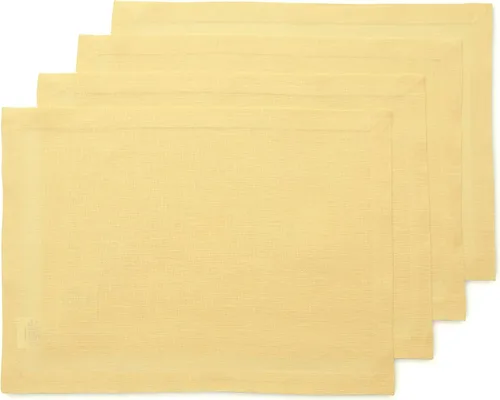 Vista 19 de Solino Home Juego de 4 manteles individuales blancos de 100 % lino puro de 14 x 14 pulgadas para invierno, San Valentín, primavera, Pascua, Fete