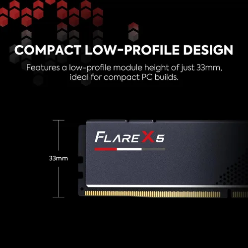 Vista 4 de G.Skill Flare X5 F5-5600J3636D32GX2-FX5 Módulo de mémoire 64 Go 2 x 32 Go DDR5 5600 MHz