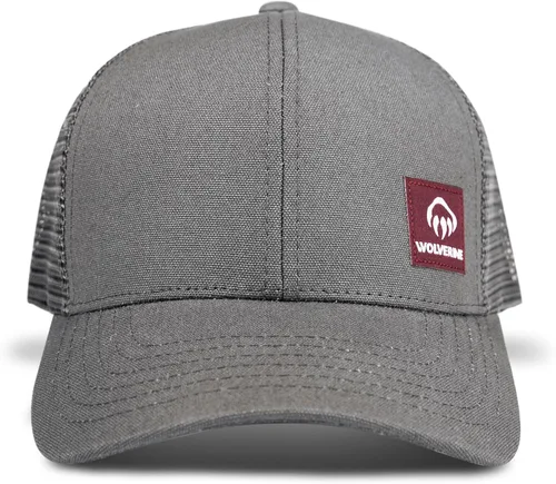 Vista 8 de Wolverine Gorra Trucker Parte trasera de malla Snapback Ajustable Resistente Duradero Workwear 1883 - Oliva negra